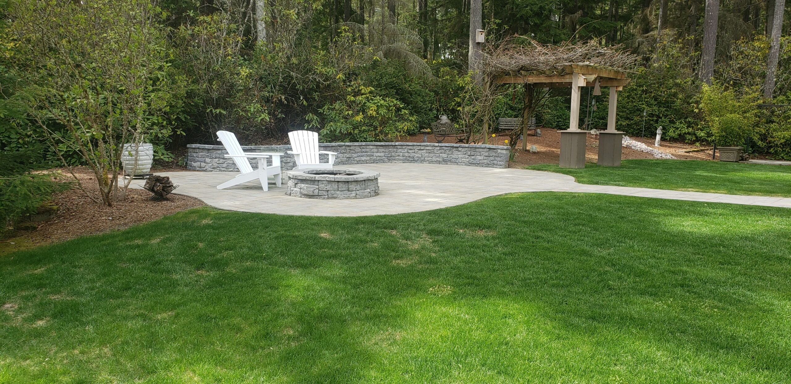 Bremerton Backyard Patio - Permeable Patio Install