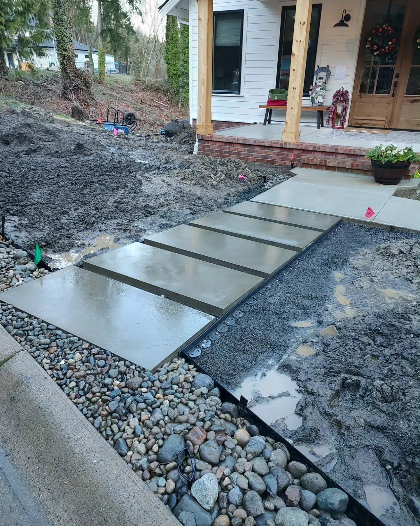 new home during